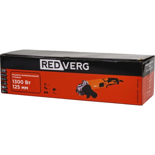Машина шлифовальная угловая REDVERG RD-AG1300-125ES 00006692874 фото 11 Машина шлифовальная угловая REDVERG RD-AG1300-125ES 00006692874 фото 11