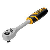 Ключ-трещотка 1/2", 90 зубьев, с быстрым сбросом, CrV Denzel