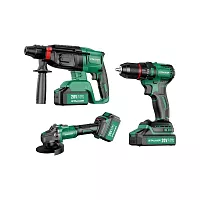 Набор аккумуляторного инструмента ALTECO STALKER Kit (AG20-125 Li BL+D20 Li BL+RH20 Li BL) 69843