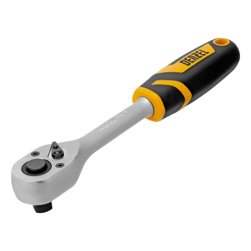 Ключ-трещотка 1/2", 90 зубьев, с быстрым сбросом, CrV Denzel Ключ-трещотка 1/2", 90 зубьев, с быстрым сбросом, CrV Denzel