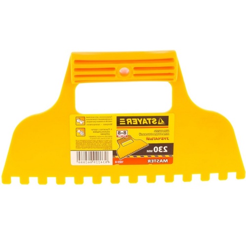 Шпатель зубчатый Stayer Master 1022-8 зуб 8х8 мм 230 мм