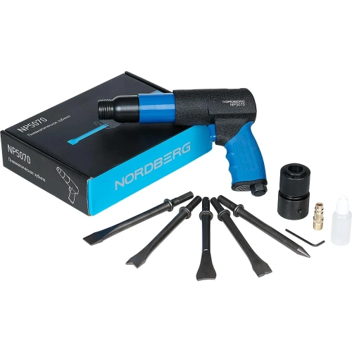 Пневмозубило NORDBERG с комплектом насадок NP5070