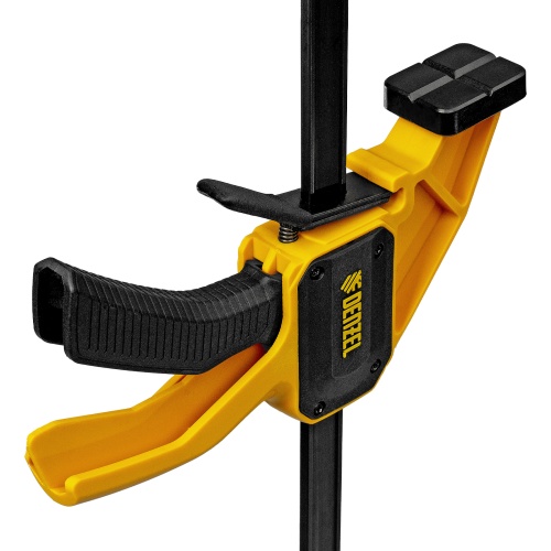 Струбцина F-образная, быстрозажимная, 300 х 80 мм, усиленный нейлоновый корпус Denzel фото 4