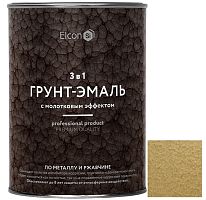 Грунт-эмаль Elcon Smith 3 в 1 с молотковым эффектом золото 0,8 кг