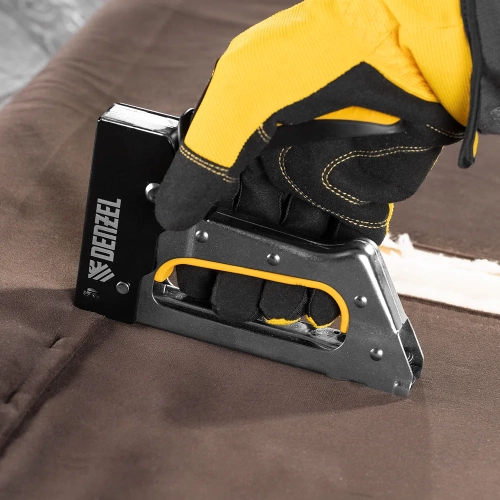 Степлер металлический Denzel скобы в комплекте, 2К рукоятка, тип 53, 6-10 мм 40222 фото 10 Степлер металлический Denzel скобы в комплекте, 2К рукоятка, тип 53, 6-10 мм 40222 фото 10