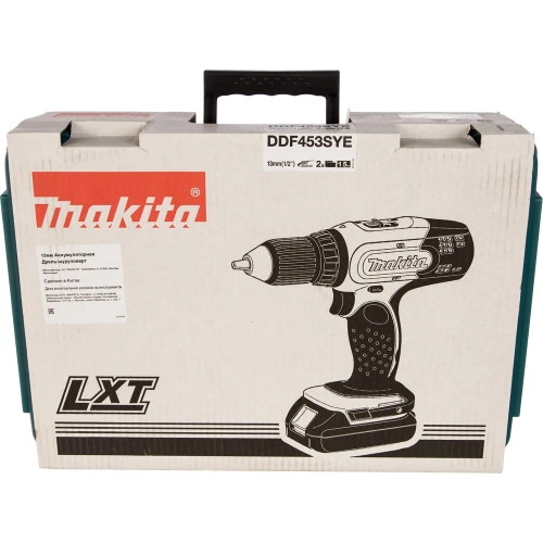 Аккумуляторная дрель-шуруповерт Makita LXT DDF453SYE фото 8 Аккумуляторная дрель-шуруповерт Makita LXT DDF453SYE фото 8