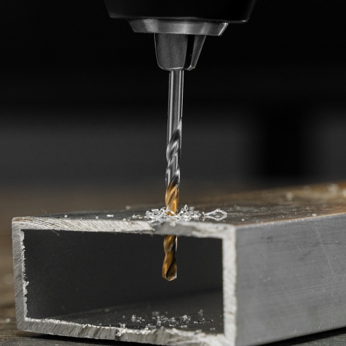 Сверло спиральное по металлу 3,5 x 70 мм, Р6М5, Golden Tip , 2шт. Denzel фото 11