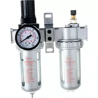 Блок подготовки воздуха AFRL804 1/2" металлические колбы Pegas pneumatic 4706