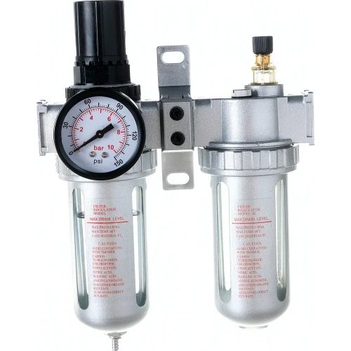 Блок подготовки воздуха AFRL804 1/2" металлические колбы Pegas pneumatic 4706