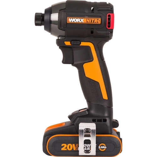 Винтоверт ударный бесщеточный аккумуляторный WORX 20В, 200Нм, 2Ач х2, ЗУ 2А, кейс WX265 фото 4 Винтоверт ударный бесщеточный аккумуляторный WORX 20В, 200Нм, 2Ач х2, ЗУ 2А, кейс WX265 фото 4