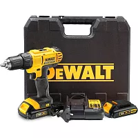 Аккумуляторная дрель-шуруповерт Dewalt 18 В, 1500 об/мин, с 2 АКБ 1.5 Ач и ЗУ, в кейсе, DCD771S2 DCD771S2-QW