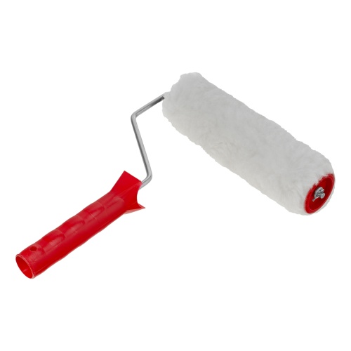 Валик "Искусственный мех", в сборе, 200 мм, D 48 мм, D ручки 6 мм, крепление шплинтом Сибртех фото 2