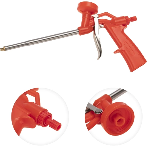 Пистолет для монтажной пены REXANT пластиковый усиленный с конфузором и регулировкой-трещоткой 12-7303 фото 5 Пистолет для монтажной пены REXANT пластиковый усиленный с конфузором и регулировкой-трещоткой 12-7303 фото 5