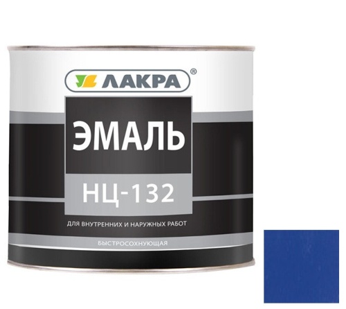 Эмаль Лакра НЦ-132 глянцевая синяя 1,7 кг