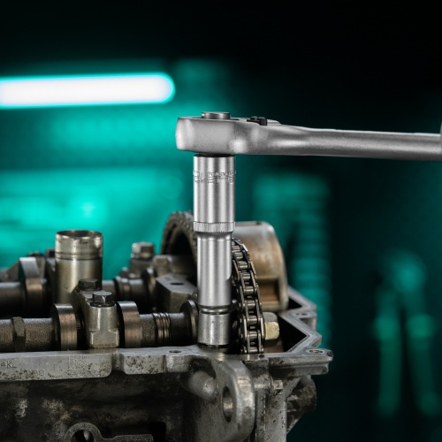 Головка торцевая удлиненная, 12 мм, шестигранная, CrV, под квадрат 1/2 Stels фото 9