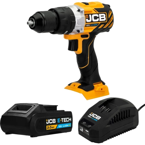 Дрель-шуруповерт JCB аккумуляторная (-18CD-B-E) 18V, max 45Nm в комплекте с зарядным устройством (-18VFC-E) 2.4A и батареей аккум(-20LI-E) 2.0AH JCB-18CD-2XB-E(57236) фото 9 Дрель-шуруповерт JCB аккумуляторная (-18CD-B-E) 18V, max 45Nm в комплекте с зарядным устройством (-18VFC-E) 2.4A и батареей аккум(-20LI-E) 2.0AH JCB-18CD-2XB-E(57236) фото 9