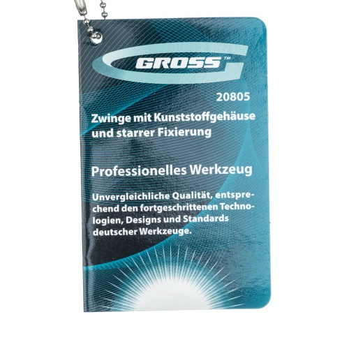 Струбцина клещеобразная 4, пластиковый корпус, храповой механизм жесткой фиксации, 100 мм Gross фото 8 Струбцина клещеобразная 4, пластиковый корпус, храповой механизм жесткой фиксации, 100 мм Gross фото 8