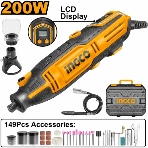 Гравер INGCO 200Вт ЖК-дисплей MG2008 фото 3 Гравер INGCO 200Вт ЖК-дисплей MG2008 фото 3