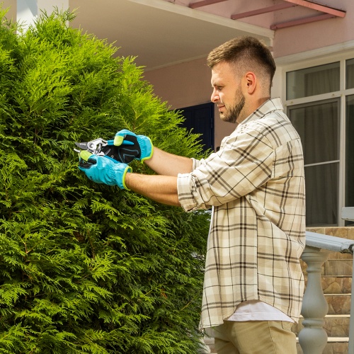 Секатор прямого реза, 205 мм, алюминиевые рукоятки в ПВХ-оболочке, LUXE Palisad фото 9