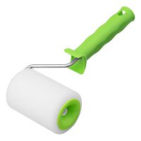 Валик "Поролон" с ручкой, 100 мм, D 48 мм, D ручки 6 мм Сибртех