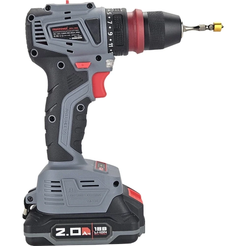 Аккумуляторный бесщеточный шуруповерт Profipower MKBL-18BM Li-ion-2шт, 18В, 2.0Ач, съемный патрон, З/У, 0.8-10 мм, кейс T0057 фото 3 Аккумуляторный бесщеточный шуруповерт Profipower MKBL-18BM Li-ion-2шт, 18В, 2.0Ач, съемный патрон, З/У, 0.8-10 мм, кейс T0057 фото 3