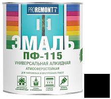 Эмаль Proremontt ПФ-115 черная 1,9 кг