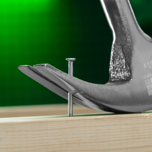 Молоток-гвоздодер, металлическая трубчатая обрезиненная рукоятка, вес 450 г, боек 27 мм Сибртех фото 10