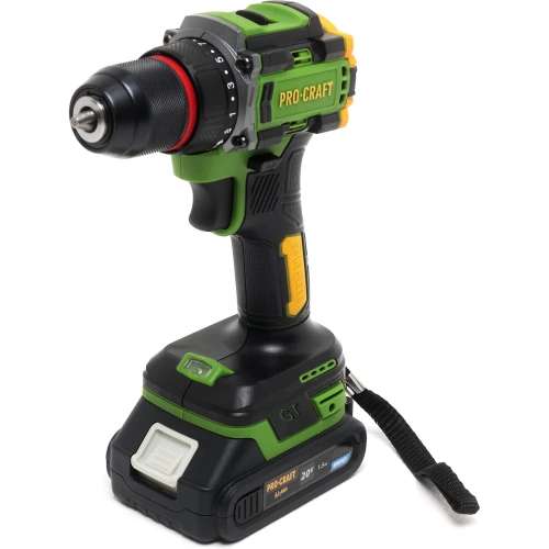 Шуруповерт аккумуляторный PROCRAFT 20В 45Нм (АКБ 1.5Ач+ЗУ+Кейс) PA18LiPro Шуруповерт аккумуляторный PROCRAFT 20В 45Нм (АКБ 1.5Ач+ЗУ+Кейс) PA18LiPro