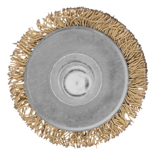 Щетка для дрели, 30 мм, плоская со шпилькой, латунированная витая проволока Matrix фото 2