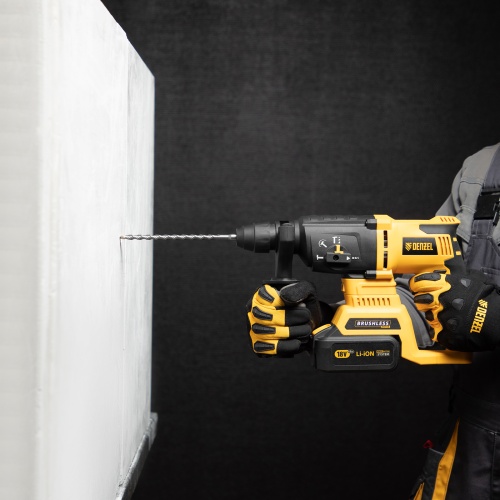 Бур по бетону, двойная спираль, три пылеотводящие кромки, 6 x 210 мм DENZEL фото 6