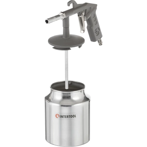 Пескоструйный пневматический пистолет с бачком INTERTOOL PT-0705 фото 3 Пескоструйный пневматический пистолет с бачком INTERTOOL PT-0705 фото 3