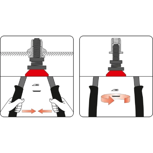 Заклепочник для резьбовых заклепок YATO М5-М12 YT-36119 фото 8