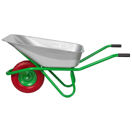 Тачка садово-строительная с PU колесом, грузоподъемность 180 кг, объем 90 л Сибртех фото 6