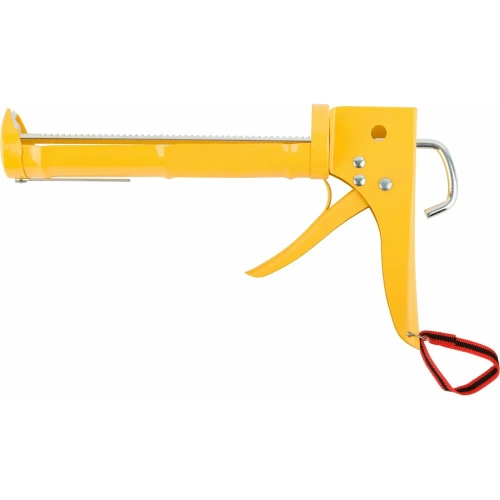 Полукорпусной усиленный пистолет для герметика Управдом с зубчатым штоком 4100001657 Полукорпусной усиленный пистолет для герметика Управдом с зубчатым штоком 4100001657