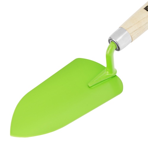 Совок посадочный широкий, 95 х 350 мм, стальной, деревянная рукоятка, Classic, Palisad фото 4