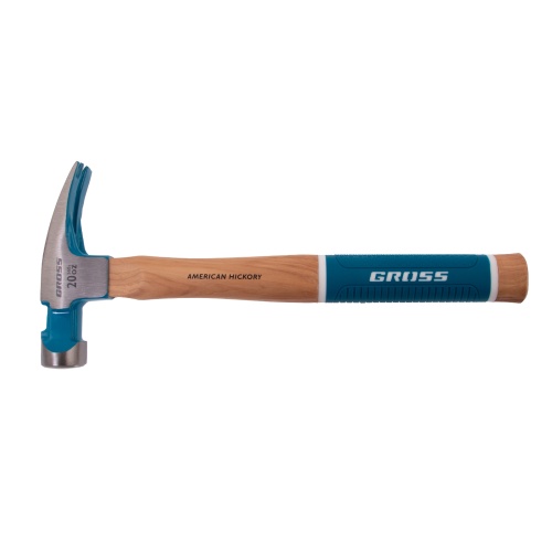 Молоток-гвоздодер,560 г, угол 75, магнит, обрезиненная рукоятка AMERICAN HICKORY GROSS фото 3 Молоток-гвоздодер,560 г, угол 75, магнит, обрезиненная рукоятка AMERICAN HICKORY GROSS фото 3
