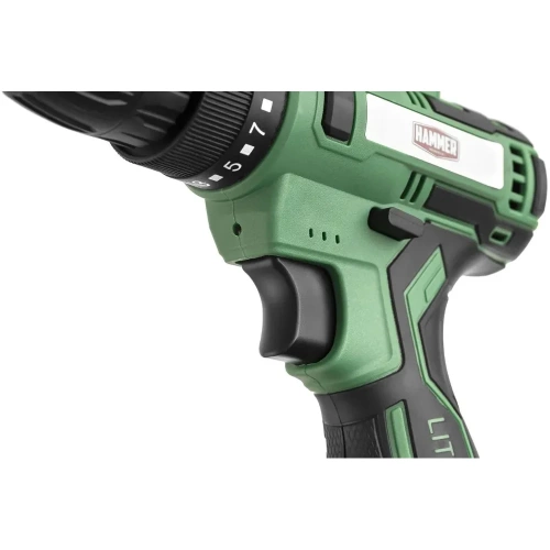 Аккумуляторная дрель Hammer промо 12в 1x1.5ач liion 10мм 0-350/0-1350об/мин 26 нм ACD12C 824158 фото 5