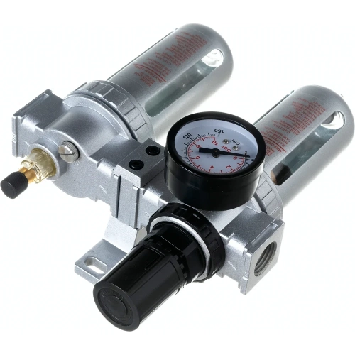 Блок подготовки воздуха AFRL804 1/2" металлические колбы Pegas pneumatic 4706 фото 3