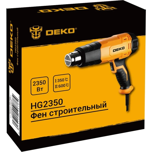 Фен строительный DEKO HG2350, 2350 Вт 085-1009 фото 8