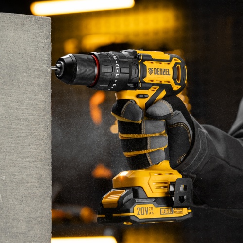 Дрель-шуруповерт аккумуляторная ударная бесщет. CIDH-BL-20, Li-Ion, 20 В// Denzel фото 29