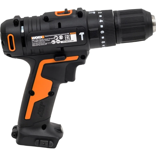 Ударная аккумуляторная дрель-шуруповерт WORX 50 Нм, 20 В, без АКБ и ЗУ WX370.9 фото 4