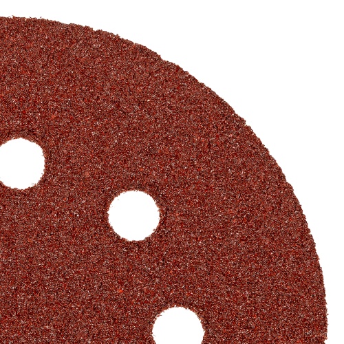 Круг абразивный на ворсовой подложке под "липучку", перфорированный, P 40, 125 мм, 5 шт Matrix фото 4
