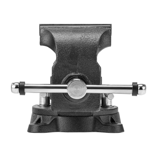 Тиски слесарные BVH-100, 100 мм, поворотные, стальная направляющая, с наковальней //Denzel фото 10