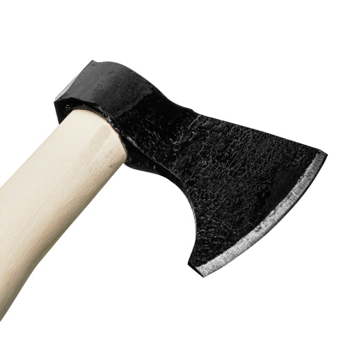 Топор кованый, в сборе, 700/950 г, деревянное топорище, 400 мм, таежный "Олень" фото 4