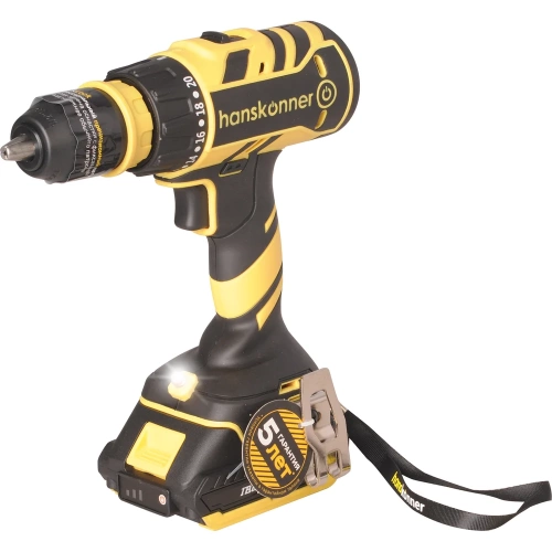 Аккумуляторный шуруповерт Hanskonner HCD1865C фото 9