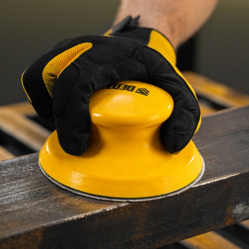 Брусок для шлифования, круглый, 125 мм, с "липучкой"// Denzel фото 11