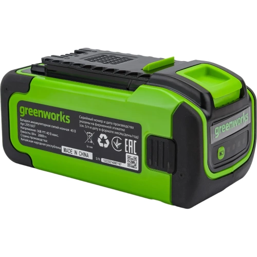 Аккумулятор 40V, 8 А*ч GreenWorks 2951607 фото 5 Аккумулятор 40V, 8 А*ч GreenWorks 2951607 фото 5