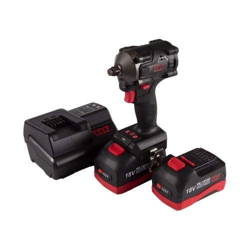 Гайковерт аккумуляторный ударный MIGHTY SEVEN 1/2", 900 Нм, 18 В, укороченный, 4 предмета, кейс DW-404A