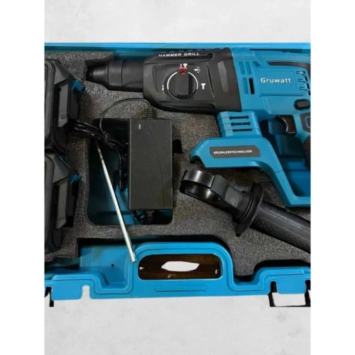 Бесщеточный аккумуляторный перфоратор Gruwatt DBL01 фото 8