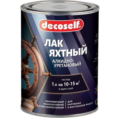 Лак яхтный алкидно-уретановый Pufas Decoself глянцевый 0,8 л
